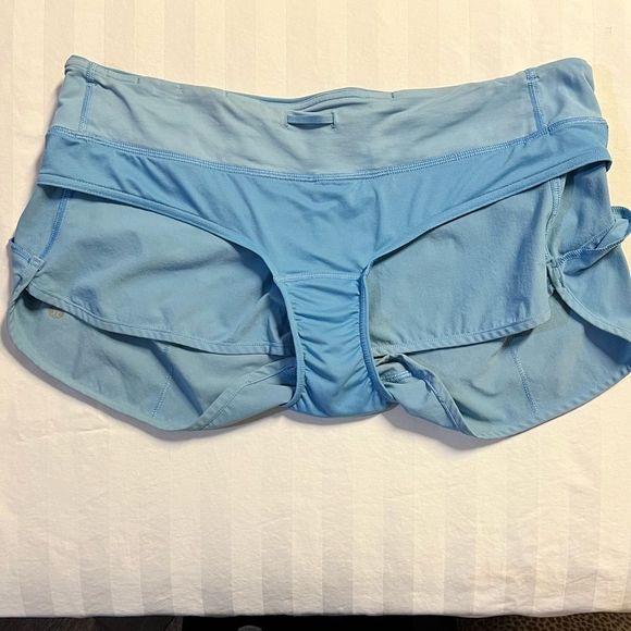 Lululemon 2.5” Speed Up Shorts, Lined, Sky Blue, Size 10. - Picture 7 of 15